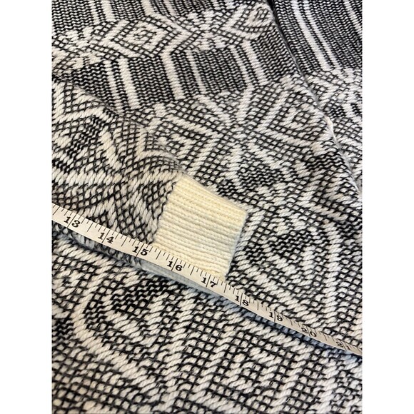 Gerard Darel PARIS Cardigan Womens 1 Open Front Fringe Knit Aztec Geometric - Picture 8 of 10